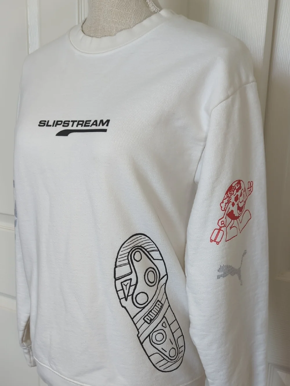 Chinatown Market x Puma Slipstream Collaboration White Sweatshirt